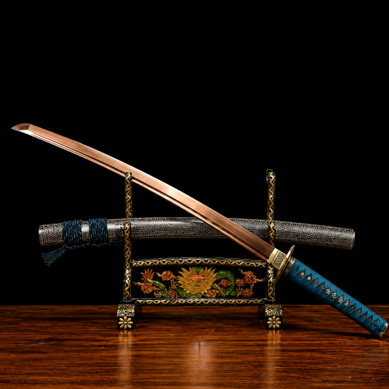 Katana Spring (Arany Damaszkuszi Acél) 3