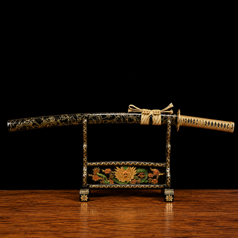 Kohaku katana (aranyozott 1095-ös szénacél) 2
