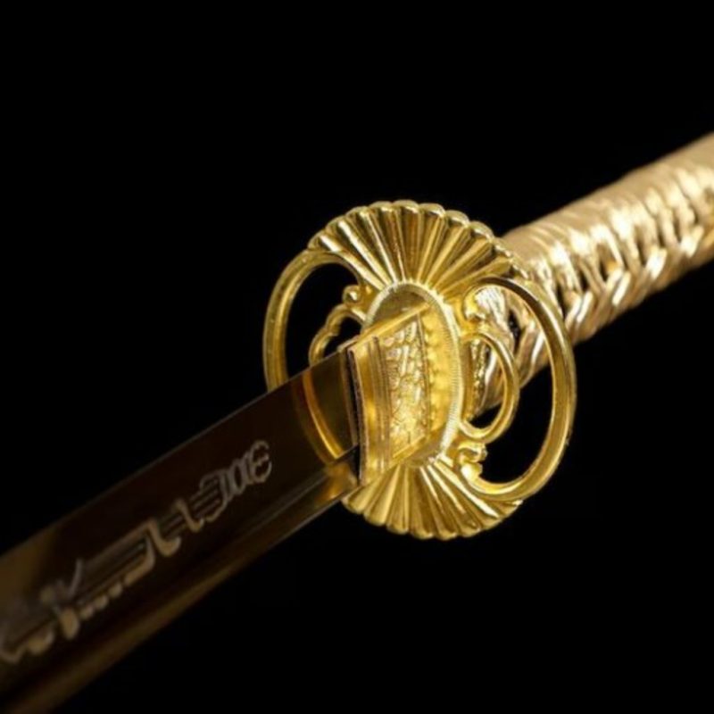Kohaku katana (aranyozott 1095-ös szénacél) 5