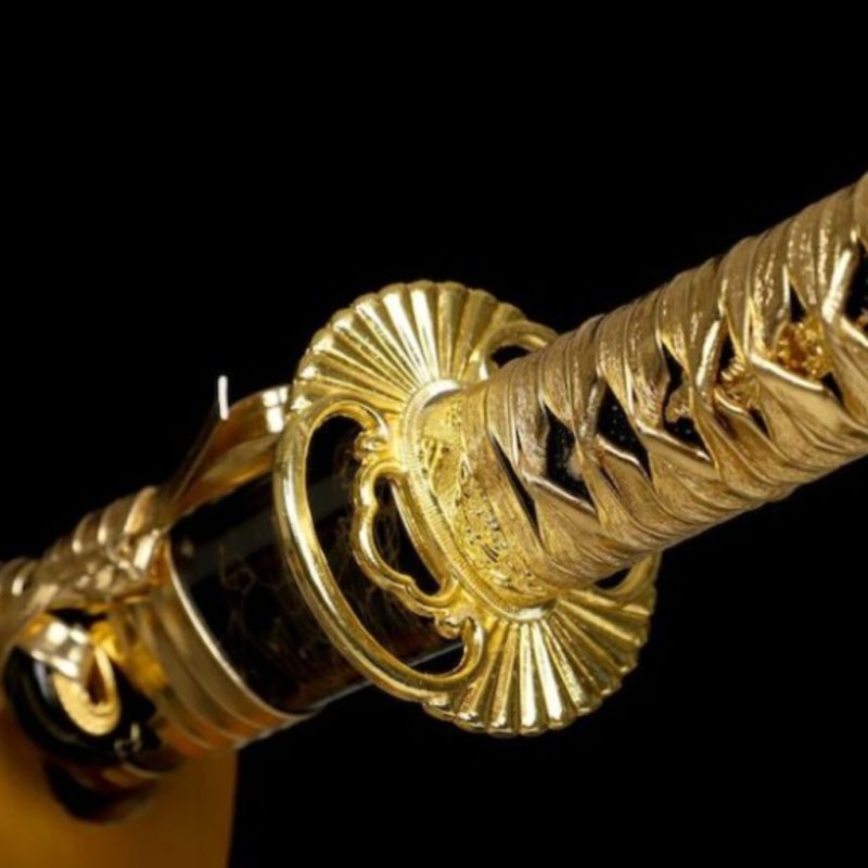 Kohaku katana (aranyozott 1095-ös szénacél) 10