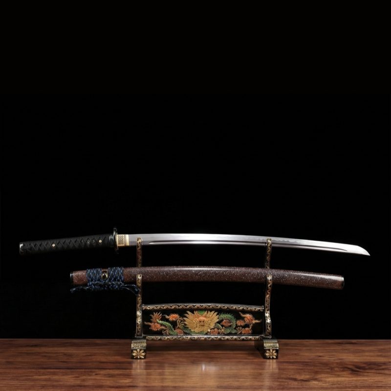 Katana Reizan (1060 szénacél, valódi rájahal-bőr tsuka) 4