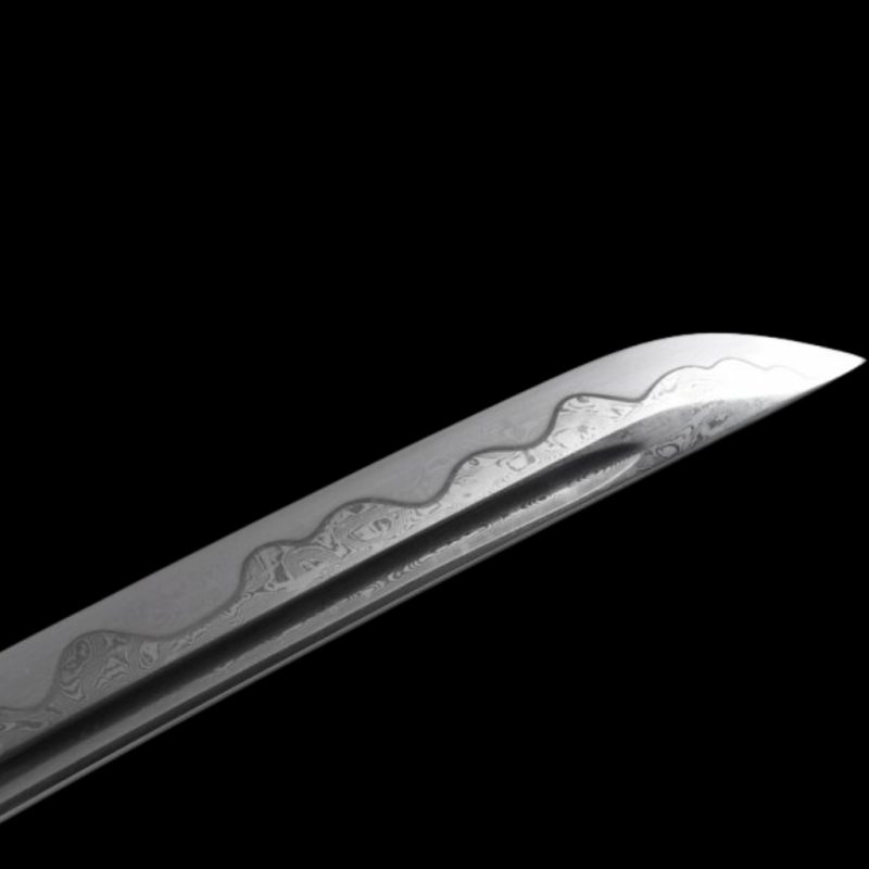 Katana Wave (Damaszkuszi Acél Valódi Hamonnal) 11