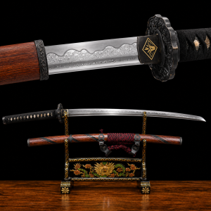 Katana Wave (Damaszkuszi Acél Valódi Hamonnal)