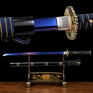 Ninjato Amethyst (Acél al Manganese con Finitura Ametista)