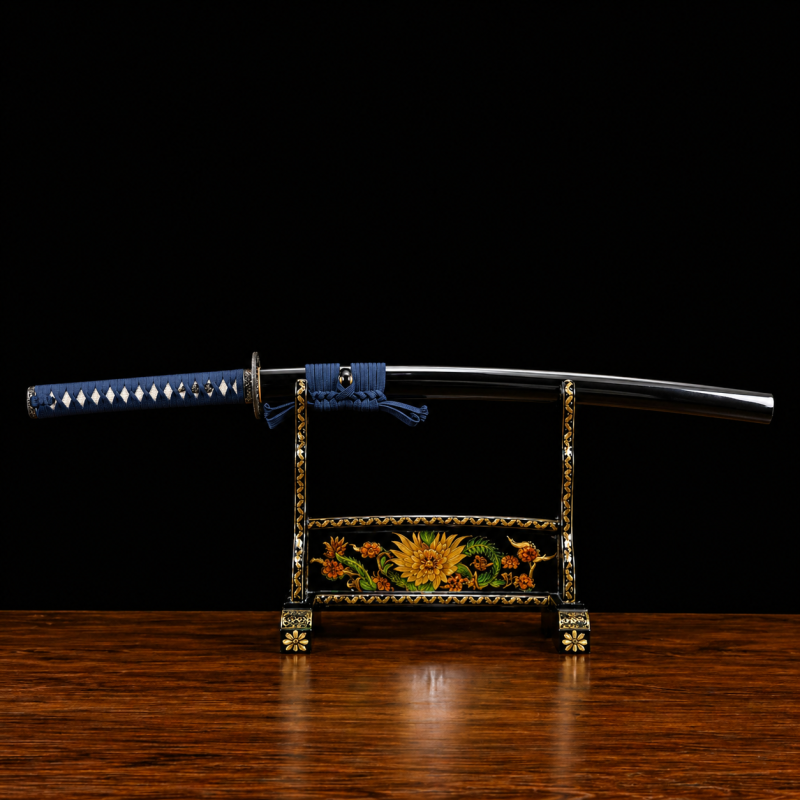 Sakura Katana (Damaszkuszi Acél & Valódi Rájabőr) 2