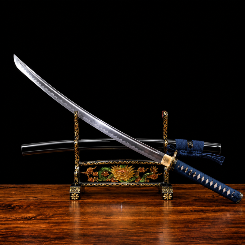 Sakura Katana (Damaszkuszi Acél & Valódi Rájabőr) 3