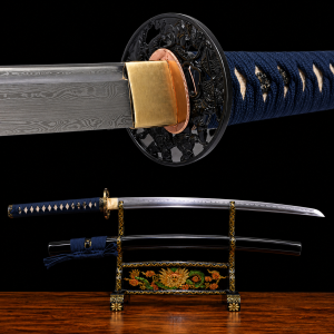Sakura Katana (Damaszkuszi Acél & Valódi Rájabőr)