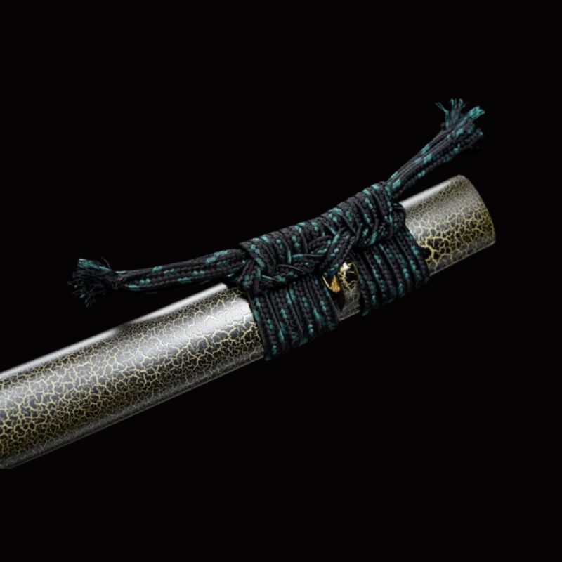 Aranyozott Damaszkuszi Acél Hagyományos Katana 11