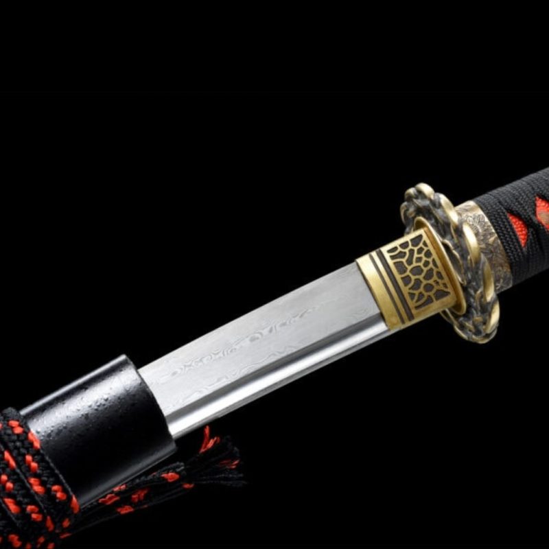 Wakizashi Kodachi Maizuru (Acél damaszkuszi)