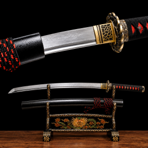 Wakizashi Kodachi Maizuru (Acél damaszkuszi)