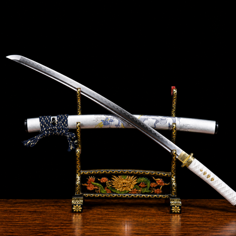 Wakizashi Kodachi Tamana (Acél T10 con Hamon Autentico)